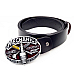 Mechanic genuine leather mens belt with Mechanic pewter belt buckle free worldwide shipping