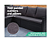 Furniture Dining Setting Sofa Set Lounge Wicker 8 Seater Black out door