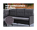 Sofa Set Patio Furniture Lounge Setting Dining Chair Table Wicker Black out door