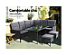 Sofa Set Patio Furniture Lounge Setting Dining Chair Table Wicker Black out door