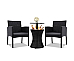 Furniture Wicker Chairs Bar Table Cooler Ice Bistro Set Bucket Patio Coffee Out door