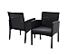 Furniture Wicker Chairs Bar Table Cooler Ice Bistro Set Bucket Patio Coffee Out door