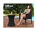 Furniture Wicker Chairs Bar Table Cooler Ice Bistro Set Bucket Patio Coffee Out door