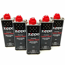 Zippo lighter fluid 125 ml USA made wholesale carton of 25 x125 m tins