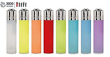 Clipper super lighter gas refillable collectableset of 8 translucent colours