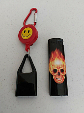 large Retractable UNIVERSAL  Lighter Leash  and Holder collectable electronic