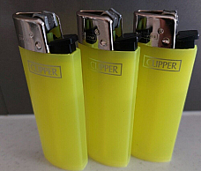 Clipper super lighter Brio large translucent  3 YELLOW