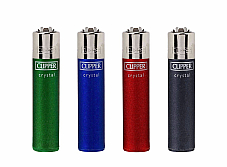 Clipper super lighter gas refillable set of 4 micro crystal