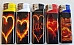 MRK/Zico LIGHTER GAS REFILLABLE  Heart pattern x 5 set New release collectable