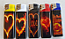 MRK/Zico LIGHTER GAS REFILLABLE  Heart pattern x 5 set New release collectable