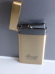 Zico/Broad  jet  lighter gas refillable slimline  gold and grey