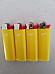 4× Neon Yellow  Large Normal Flame Quality Lighters