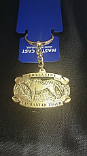 Tasmanian Tiger key ring made of the highest quality brass 3 Dimensional