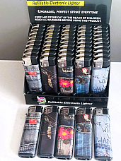 wholesale large gas refillable electronic lighters Adjustable flame Great Jeans
