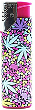 Marijuana hippy leaf  gas refillable large lighter  jet flame windproof