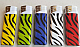 MRK/Zico LIGHTER GAS REFILLABLE  Zebra pattern x 5 set New release collectable