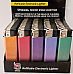 large gas refillable electronic lighters Adjustable flame Metallic colours  100