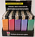 large gas refillable electronic lighters Adjustable flame Metallic colours  100
