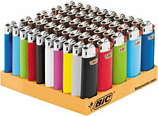 50 Genuine BIC Small Mini Cigarette Cigar Tobacco Lighter J25