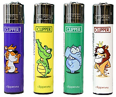 Clipper super lighter gas refillable collectable,set of 4  most reliable lighter