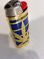 Leaf Lighter Cases  assorted  for Large bic comes with cases & 5 lighters value