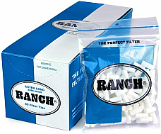 Ranch 180 Extra Long Supa Slim Filter Tips  x5 bags total 400 tips
