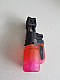 Powerfull Jet Flame Lighter Adjustable Flame Soft Touch Rubberized Red Transpar