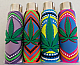 Clipper super lighter gas refillable collectable 4 set unique rubber case LEAF