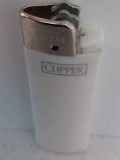 Clipper super lighter gas , Micro  solid color white