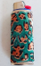 Bic METAL AND FABRIC LEAPARD PATTERN CAS WITH LARGE BIC LIGHTER COLLECTABLE