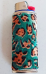 Bic METAL AND FABRIC LEAPARD PATTERN CAS WITH LARGE BIC LIGHTER COLLECTABLE