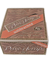 Pure Hemp Unbleached King size rolling papers 33 leaves per booklet 50 booklets