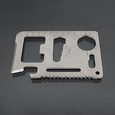 11 in 1  survival tool,Steel Knife Screw Ruler Bottle Opener Spanner Tool Card