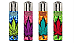 Clipper  4 xColorful leaf Refillable Lighters  collectable set of 4+ bonus