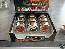 HERBAL GRINDER, METAL HAND MULLER WITH MAGNETIC BASE