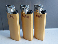 Clipper super lighter  BRIO micro  3 solid metallic Gold hi tech great quality