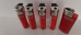 Clipper  4 x Electronic micro red gas refillable comes with a free Clipper Brio