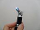 Bic lighter, miss bic slim maxi unique pattern lady lighter yellow nail polish  