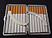 Cigarette case Tiger leather bound car pattern holds 14 comes boxed