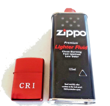 RED CRI oil lighter Wind p with Zippo 125 ml lighter fluid  fast shipping