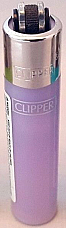 Clipper super lighter gas refillable collectable, Micro translucent   purple