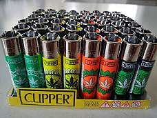 CLIPPER LIGHTERS wholesale  48 Leaf  collectible comes with bonus led lig