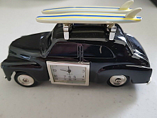 FJ Holden sedan  retro surfer clock metal comes in a gift box unique(rare)