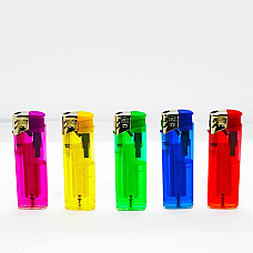 5 X large  Electronic Lighters gas refillable adjustable flame assorted colors