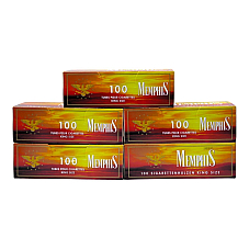 500x Memphis Premium Filter Tubes King Size Red