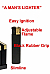Slimline gas refillable lighter adjustable flame rubber grip x 2