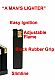 Slimline gas refillable lighter adjustable flame rubber grip x 2