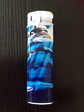 LIGHTER ELECTRONIC GAS REFILLABLE Dolphin & Wh   HIGH  QUALITY ONE FREE POSTAGE