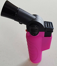 Jet  Flame Butane soft touch Pink hand held Torch Lighter powerful flame