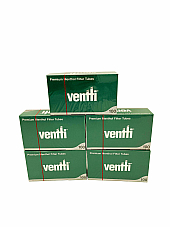 500 x Ventti Premium Filter Empty Tubes Green Menthol  Regular Size